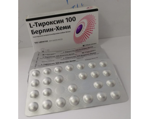 L-Тироксин таблетки 100 мкг №100 — дополнительное фото (1) упаковки, купить в Украине | Apteka One